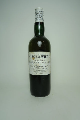 Buchanan's Black & White Blended Scotch Whisky - 1950s (40%, 75cl)