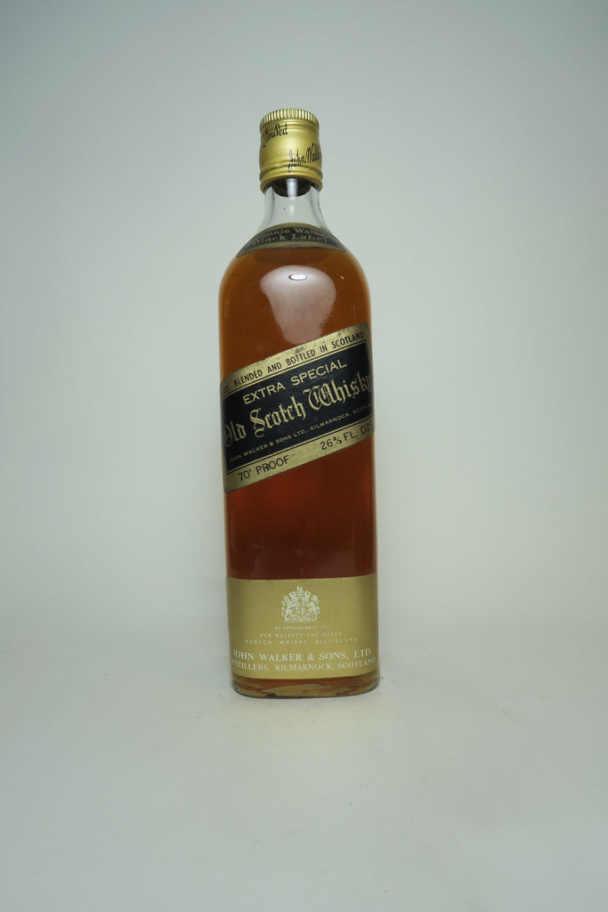 Johnnie Walker Black Label Extra Special Old Blended Scotch Whisky - 1970s (40%, 75cl)