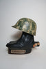 Portuguese Bottling of Blended Scotch Whisky in Stoneware Army Boots - 1980s (ABV Not Stated, 75cl)