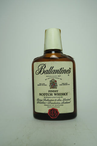 Ballantine's Finest Blended Scotch Whisky  - 1970s (ABV Not Stated, 20cl)