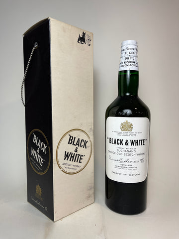 Buchanan's Black & White Blended Scotch Whisky - 1960s (40%, 75cl)
