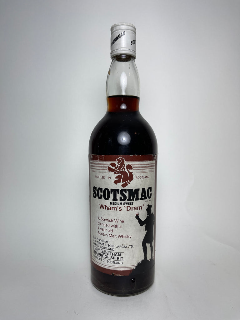 J. H. Wham's Scotsmac Medium Sweet Wham's 'Dram' - 1970s (18%, 75cl)