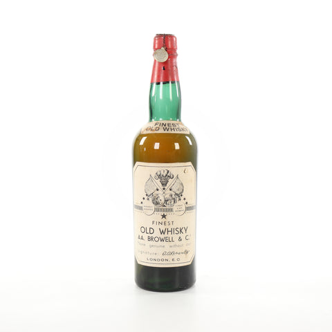 A. A. Browell & Co. Finest Old Blended Scotch Whisky - 1933-44 (ABV Not Stated, 75cl)