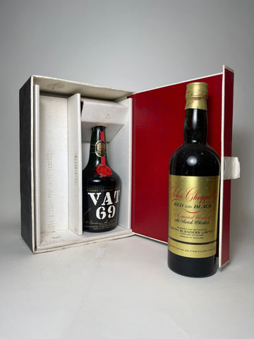 Boxed Blended Scotch Whisky Gift Set Containing Sanderson's VAT 69 Finest & Beith Blenders Ltd. John Chappell's Red and Black - 1970s (43%, 2 x 75cl)