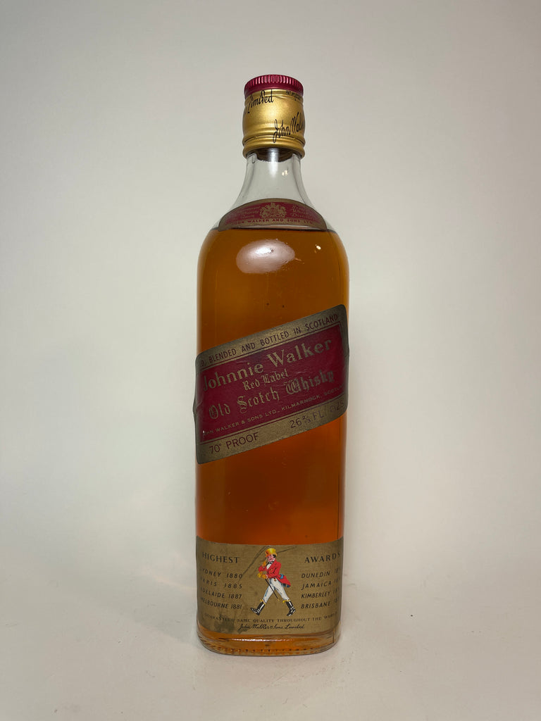 Johnnie Walker Red Label Blended Scotch Whisky - 1970s (40%, 75.7cl)