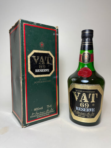 Sanderson's VAT 69 Reserve De Luxe Blended Scotch Whisky - 1970s (40%, 75cl)