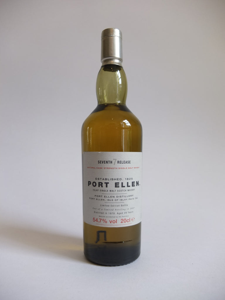 Port Ellen 28 Year Old Islay Single Malt Scotch Whisky 7th Release- Distilled 1979 / Bottled 2007 (54.7%, 20cl)