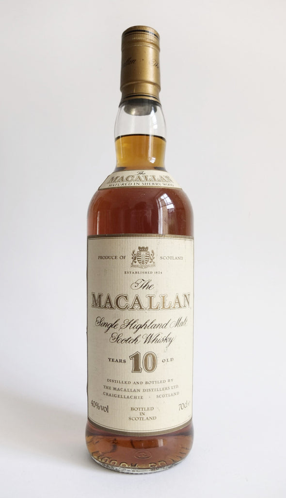 The Macallan 10 Year Old Single Highland Malt Scotch Whisky - 1980s (40%, 70cl)