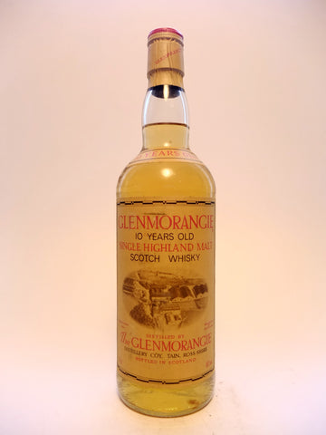 Glenmorangie 10 Year Old Single Highland Malt Scotch Whisky - 1980s (40%, 75cl)