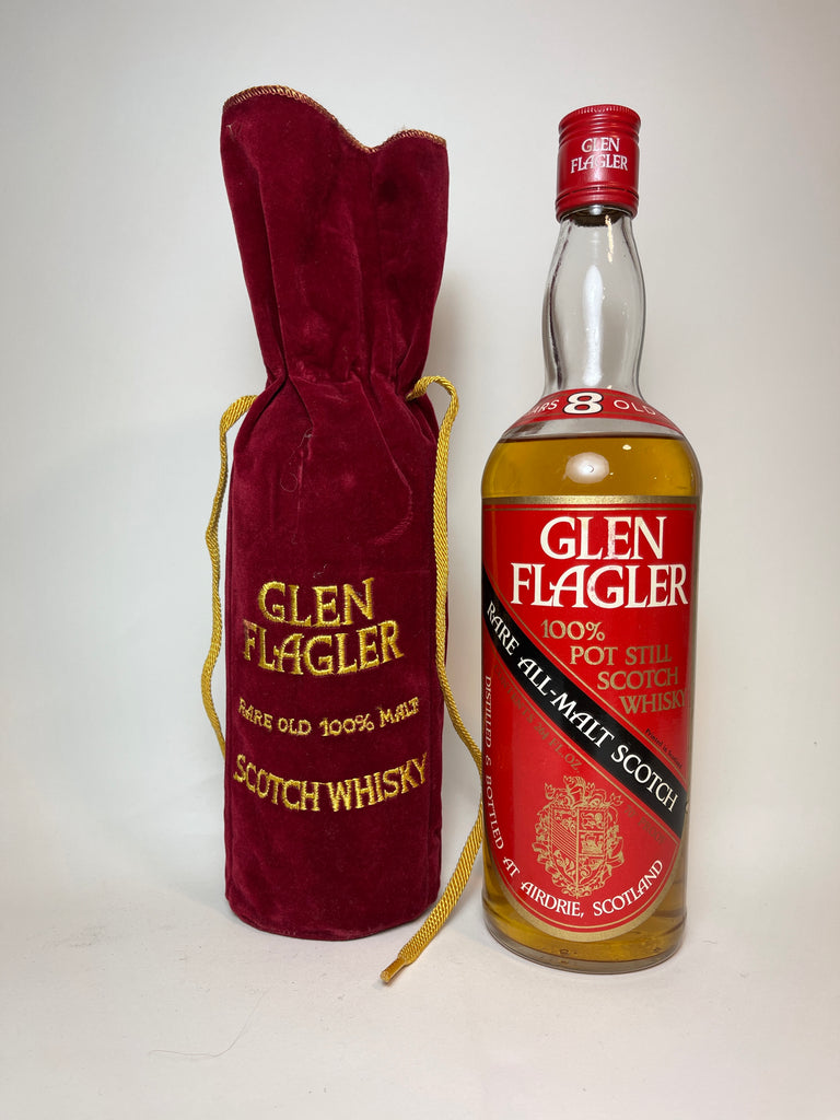 Glen Flagler 8 Year Old Rare All-Malt Scotch - 1970s (40%, 75.7cl)