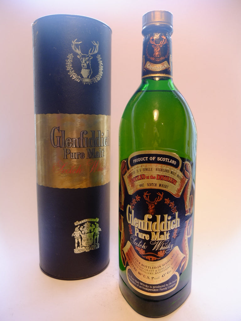 Glenfiddich Pure Malt Scotch Whisky - 1970s (43%, 100cl)