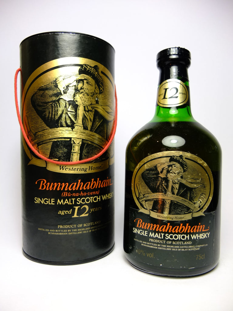 Bunnahabhain 12YO Single Islay Malt Scotch Whisky - 1980s (40%, 75cl)