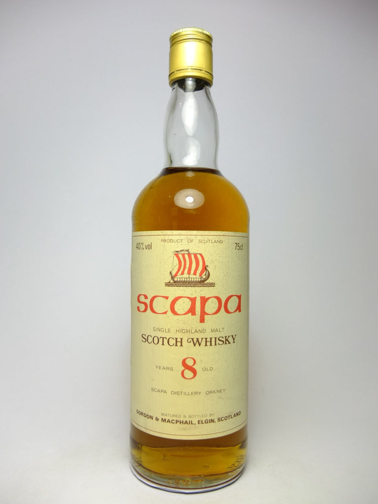 Scapa (Orkney) 8YO Highland Single Malt Scotch Whisky - 1970s (40%, 75cl)