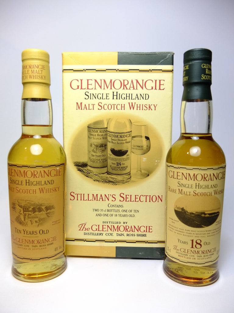 Glenmorangie Stillman's Selection: 10YO & 18YO Single Malt Whiskies - 1990s (40-43%, 2 x 35cl)
