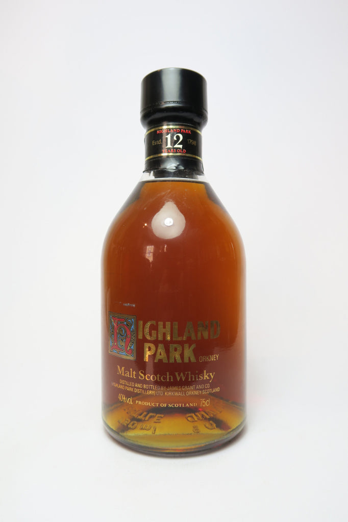 Highland Park 12YO Single Malt Scotch Whisky - 1980s (40%, 75cl)