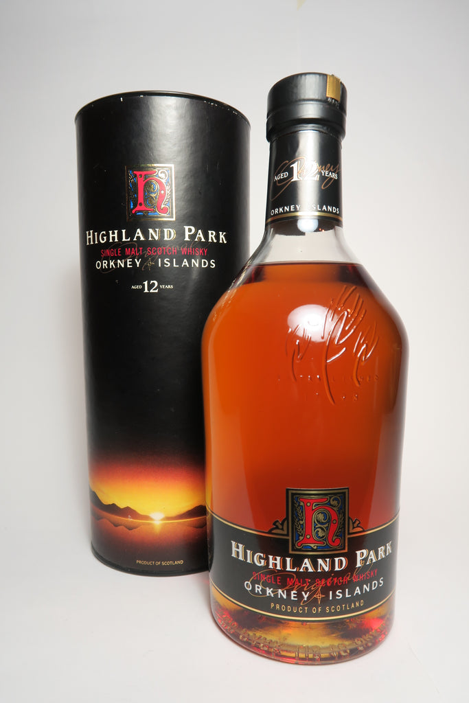 Highland Park 12YO Orkney Single Malt Whisky - 1990s (43%, 100cl)