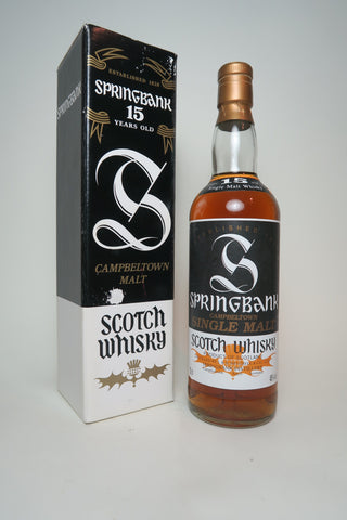 J. & A. Mitchell Springbank 15YO Campbelltown Single Malt Scotch Whisky - 1980s (46%, 70cl)