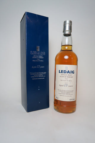 Ledaig 15YO Mull Single Malt Scotch Whisky - Bottled post-1990 (43%, 70cl)