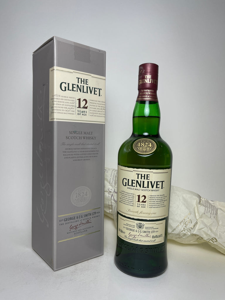 The Glenlivet 12 Year Old Pure Single Malt Scotch Whisky - 1980s (40%, 75cl)