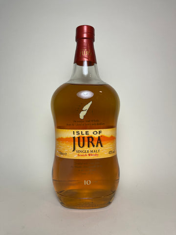 Isle of Jura 10YO Single Malt Scotch Whisky - 1990s (43%, 100cl)