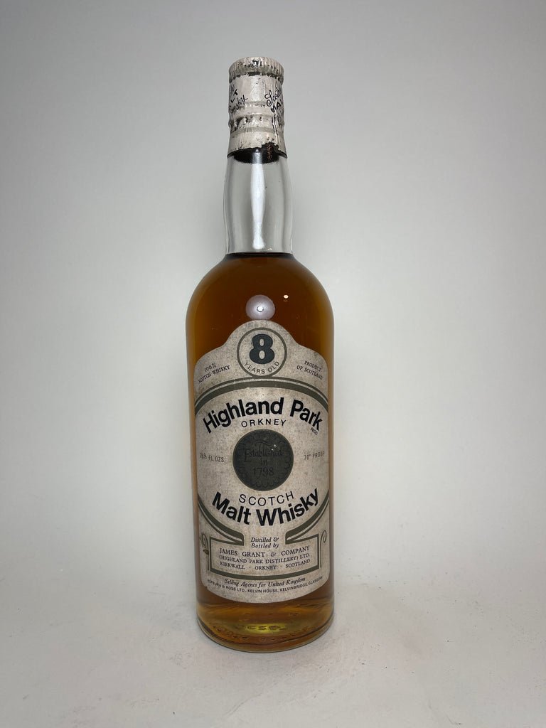 James Grant's Highland Park 8YO Orkney Single Malt Scotch Whisky - 1960s (40%, 75.7cl)