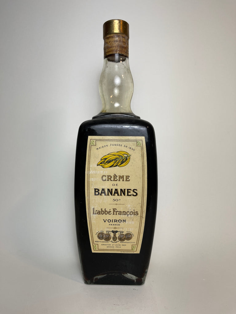 L'Abbé François Crème de Bananes - 1930s (30%, 100cl)