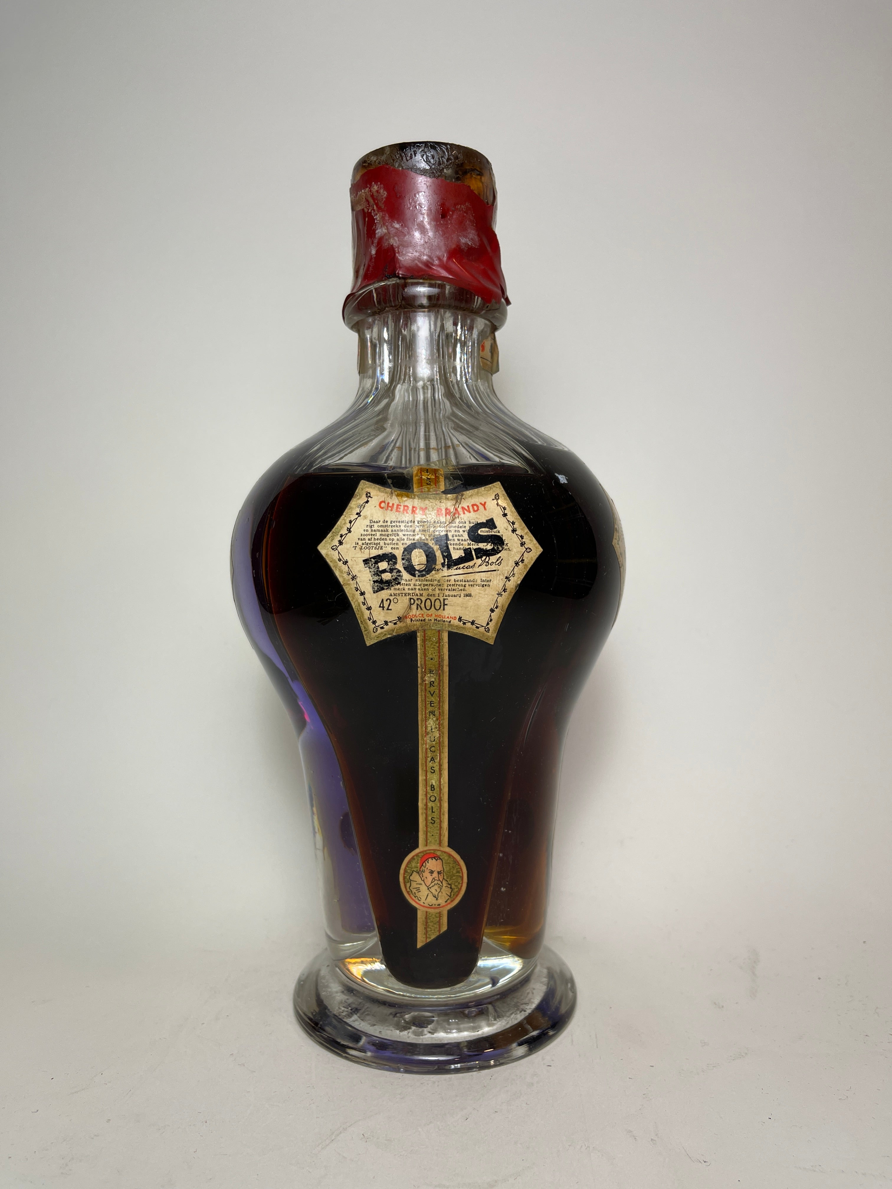 Bols Four Compartment Liqueur Bottle (Apricot Brandy, Cherry