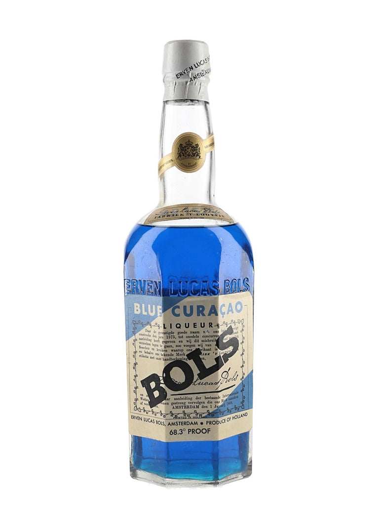 Erven Lucas Bols Blue Curaçao - 1950s (39%, 75cl)