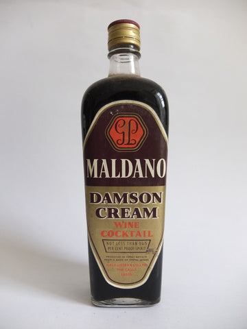 Maldano Damson Cream Wine Cocktail - 1970s (18%, 70cl)