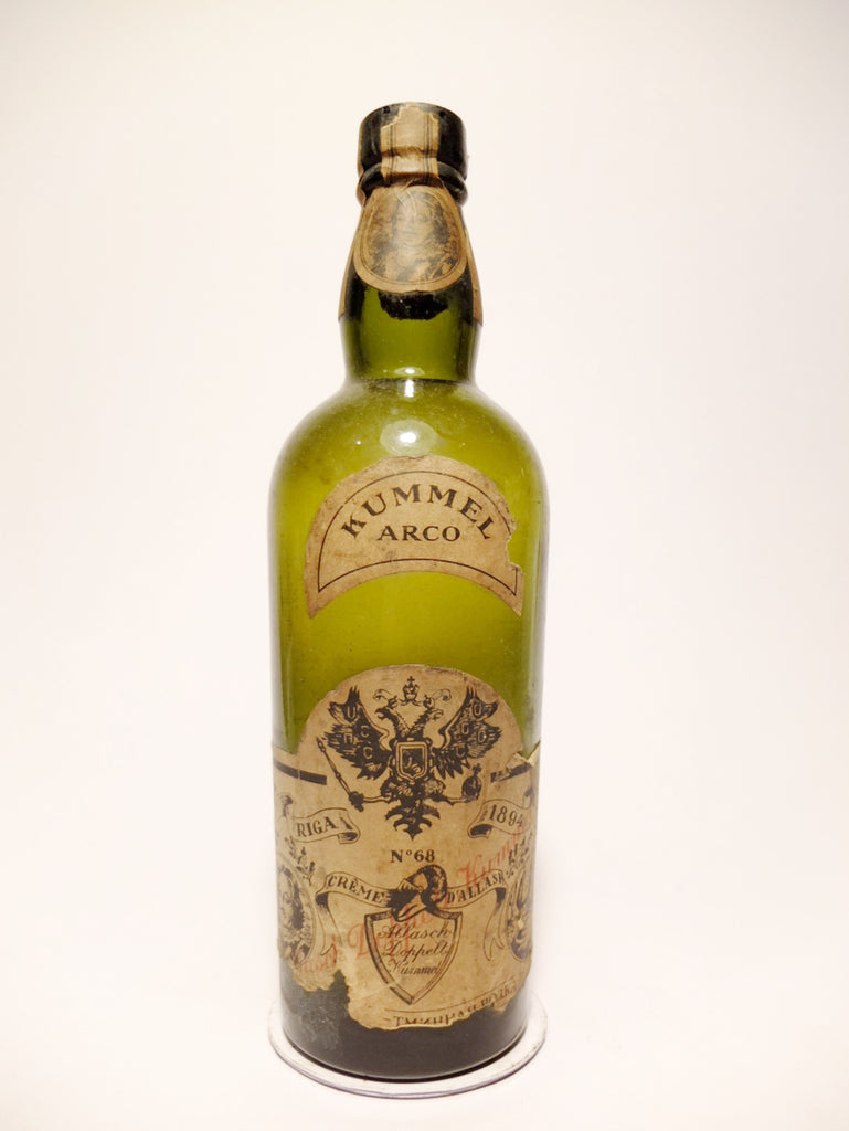 Arco Allasch Doppell Kummel (No. 68) - 1930s	(ABV Not Stated, 50cl)