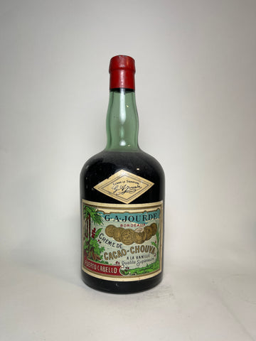 G.A. Jourde Crème de Cacao-Couva à la Vanille - 1940s (75cl)