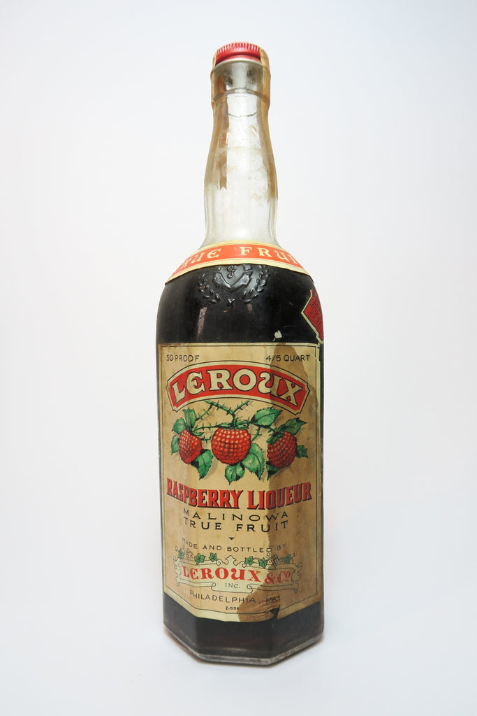 Leroux & Co. Raspberry Liqueur - pre-1964 (25%, 75.7cl)
