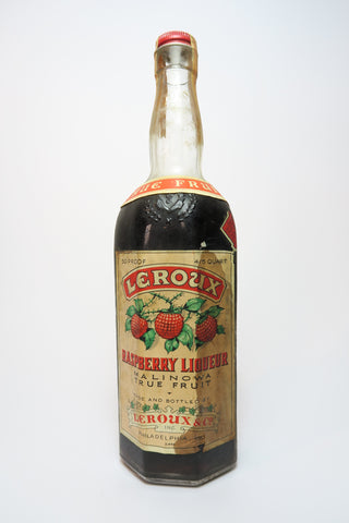 Leroux & Co. Raspberry Liqueur - pre-1964 (25%, 75.7cl)