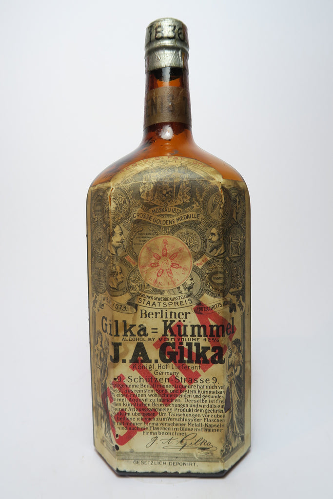 J.A. Gilka Berliner Kümmel - c. 1911 (42%, 99cl)