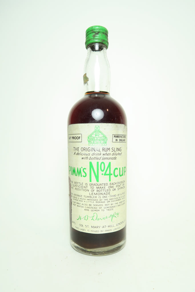 Pimm's No. 4 (Rum) Cup  - 1950s, (34%, 75cl)