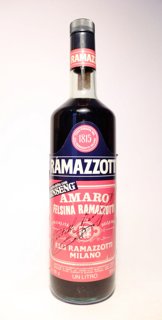 Ramazzotti Amaro (with Ginseng) - 1980s (30%, 100cl)