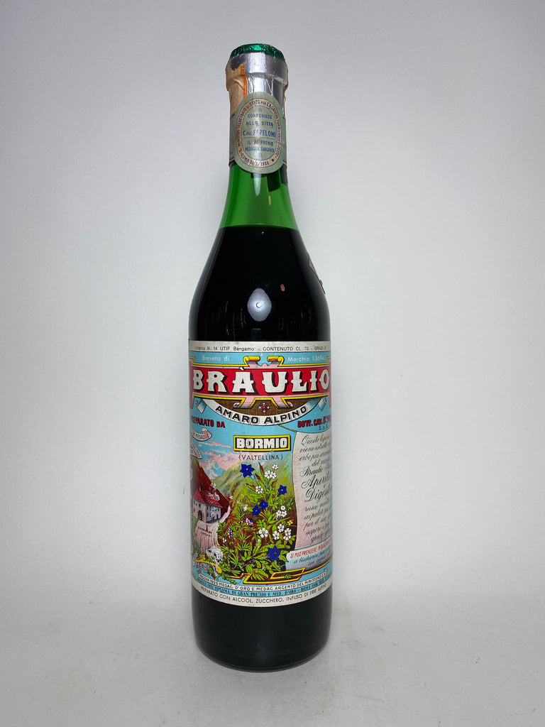 Francesco Peloni Amaro Braulio Liquore Alpino - 1960s (21%, 75cl)