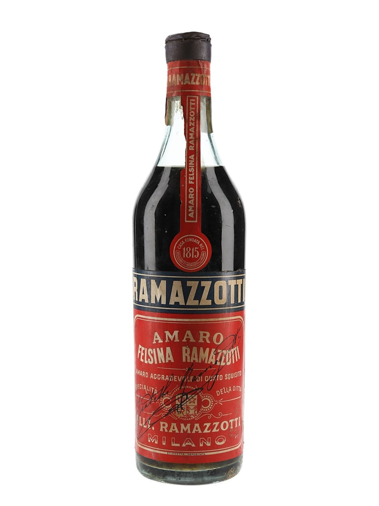 Ramazzotti Felsina Amaro - 1950s (30%, 75cl) – Old Spirits Company