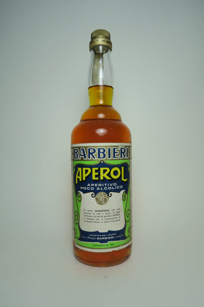 Barbieri Aperol - 1970s (11%, 100cl) – Old Spirits Company
