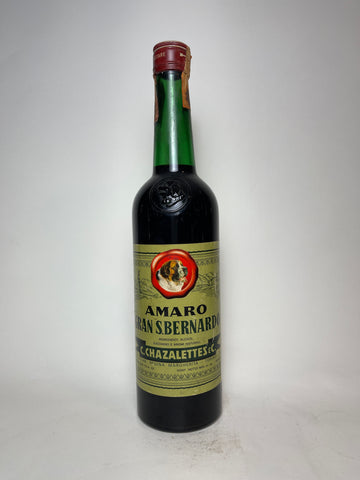 C. Chazalettes Amaro Gran S. Bernardo - 1970s (45%, 73cl)
