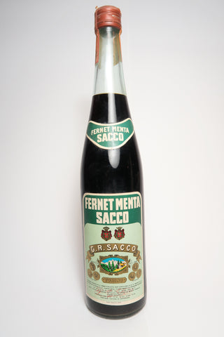 G.R. Sacco Fernet Menta Sacco - 1970s (45%, 100cl)