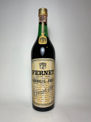 Fernet Gavioli - 1970s (40%, 100cl)