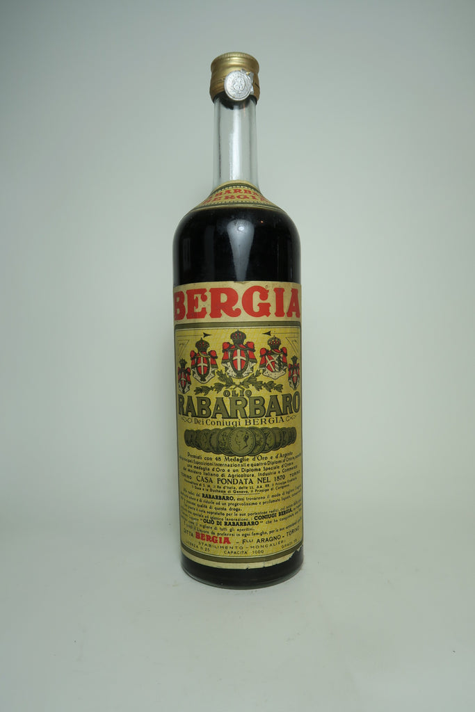 Bergia Olio Rabarbaro - 1949-59 (25%, 100cl)