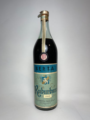 Berta Paolo's Rabarbero Liquore - 1949-59 (18%, 100cl)