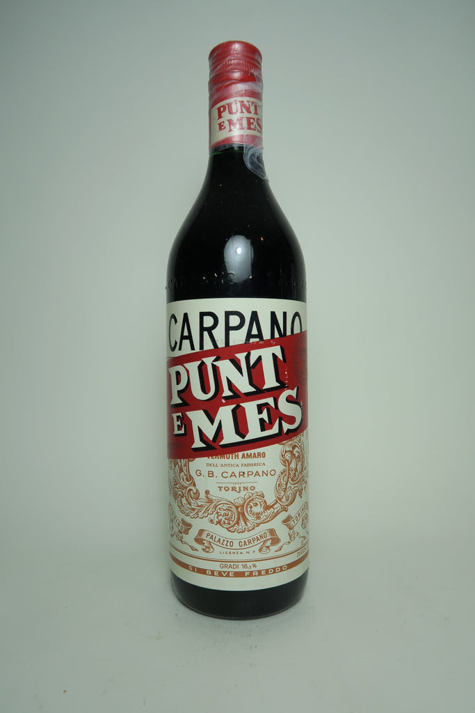 Carpano 'Punt e Mes' Vermut Amaro - 1970s (16.3%, 100cl)
