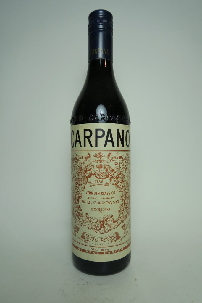 Carpano Vermouth Classico - 1970s (16.3%, 75cl)