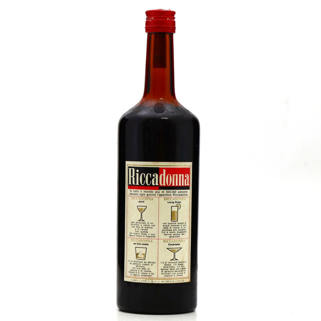 Riccadonna Bitter Rosso Americano - 1960s (18%, 100cl) – Old Spirits ...