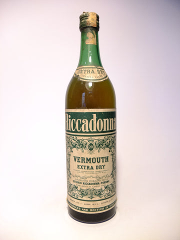 Riccadonna Extra Dry White Vermouth - 1960s (18.5%, 100cl)