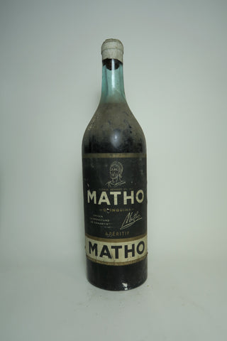 Matho Quinine Apéritif - 1930s (ABV Not Stated, 100cl)
