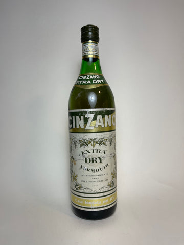 Cinzano Extra Dry White Vermouth - 1960s (Not Stated, 100cl)